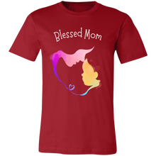 Load image into Gallery viewer, &quot;Blessed Mom&quot; Jersey Short-Sleeve T-Shirt
