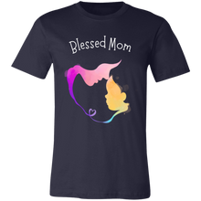 Load image into Gallery viewer, &quot;Blessed Mom&quot; Jersey Short-Sleeve T-Shirt
