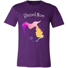 Load image into Gallery viewer, &quot;Blessed Mom&quot; Jersey Short-Sleeve T-Shirt
