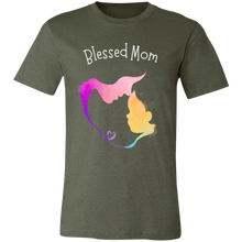 Load image into Gallery viewer, &quot;Blessed Mom&quot; Jersey Short-Sleeve T-Shirt
