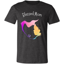 Load image into Gallery viewer, &quot;Blessed Mom&quot; Jersey Short-Sleeve T-Shirt
