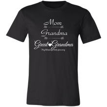 Load image into Gallery viewer, &quot;Mom, Grandma, Great-Grandma&quot; Unisex Short-Sleeve T-Shirt
