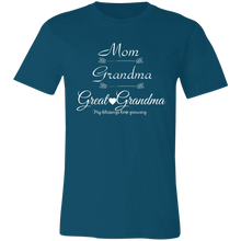 Load image into Gallery viewer, &quot;Mom, Grandma, Great-Grandma&quot; Unisex Short-Sleeve T-Shirt
