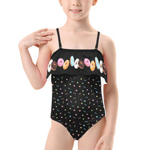 Load image into Gallery viewer, &quot;Donut&quot; Girls Ruffle Swimsuit
