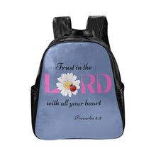 Load image into Gallery viewer, &quot;Trust In The Lord&quot; Multi Pocket Backpack
